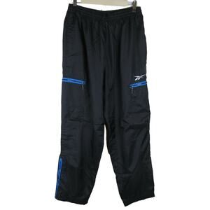 Vintage Reebok Black Cargo Style Track Pants - Women's Large